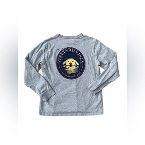 Vineyard Vines Size L, 16, Good Boy Lab Long Sleeve Pocket Tee